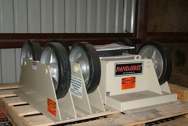 2 Ton, Pandjiris #Piper-3, pipe turning rolls, 2.5" x12" rubber wheel, 3.5"-40" diameter, variable speed DC - Image 2