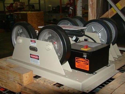 2 Ton, Pandjiris #Piper-3, pipe turning rolls, 2.5" x12" rubber wheel, 3.5"-40" diameter, variable speed DC - Image 4