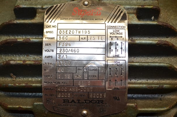 Gyrator Type Electric Vibrator 13" Flange 9" Rotor Motor .75 HP Vibra Feeder, Used - Image 5