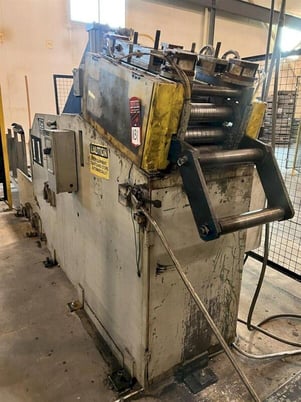 10000 lb. Colt #CSHC-100-12, coil cradle & straightener, 12" x .312" stock, 60" outside dimension, (7) 3.5" - Image 3