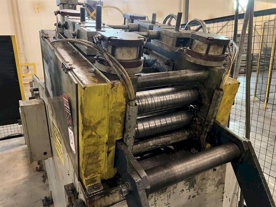 10000 lb. Colt #CSHC-100-12, coil cradle & straightener, 12" x .312" stock, 60" outside dimension, (7) 3.5" - Image 8