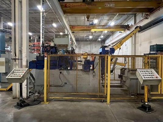 10000 lb. Saronni, coil cradle & straightener, 14" x .250" stock, 72" outside dimension, manual guide adj. - Image 2