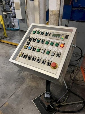 10000 lb. Saronni, coil cradle & straightener, 14" x .250" stock, 72" outside dimension, manual guide adj. - Image 6