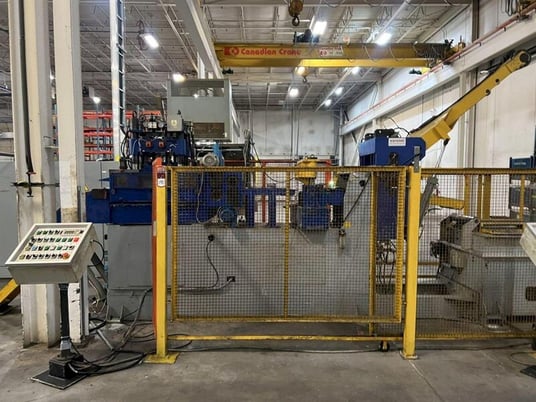 10000 lb. Saronni, coil cradle & straightener, 14" x .250" stock, 72" outside dimension, manual guide adj. - Image 7