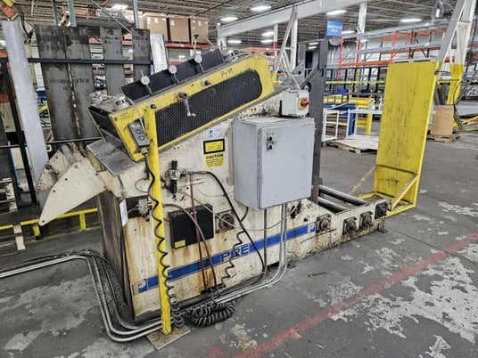 10000 lb. Press Room Equipment #P100CCS24-A-440, coil cradle & straightener, 24" x .250" stock, 60" outside - Image 1