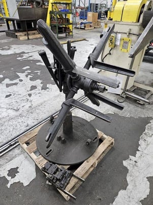 600 lb. Littell, non-motorized uncoiler, 10" mandrel, 36" outside dimensions, 15"-20" ID, manual adj. - Image 1