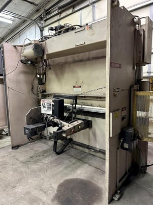 100 Ton, Wysong #XCL100-120, hydraulic press brake, 10' overall, 8" stroke, S/N XL8-100 - Image 2