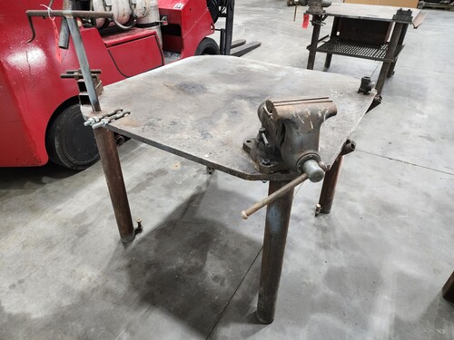 Welding table with Wilton 6" vise, #16872 - Image 2
