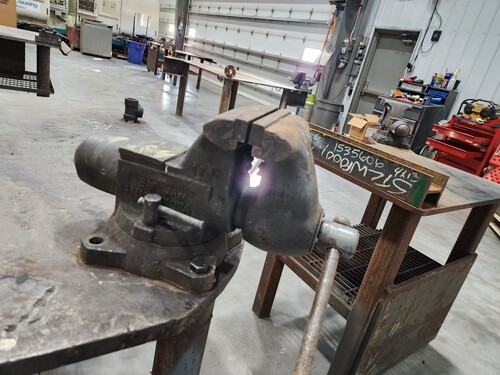 Welding table with Wilton 6" vise, #16872 - Image 3