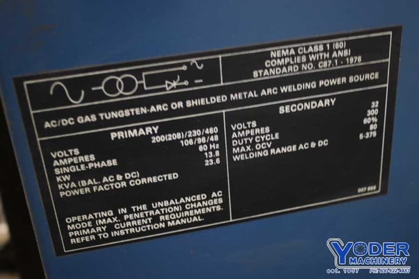 Miller #Syncrowave-300, welder - Image 5