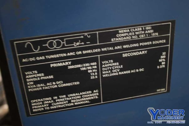 Miller #Syncrowave-300, welder - Image 6