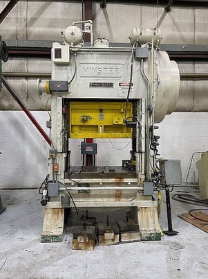 100 Ton, Minster Piecemaker #P2-100-48, high speed press, 5" stroke, 22" Shut Height, 50-100 SPM, 48" x 31" - Image 1