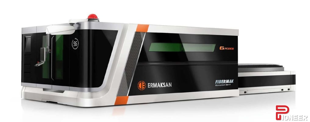 Ermaksan #Fibermak-Gen-5, laser, 5' x10' tbl., 6000 watts, 120" X, 61" Y, 6" Z, Beckoff Control, G-Force - Image 1