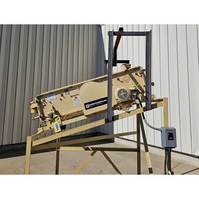 15" x 60" Prater Industries #VS1-15-1E, Carbon Steel single deck vibrating screener separator, 1 HP - Image 4