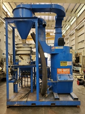 23" x 13-3/4" Abrasive #4-Head, shot blast system,front & back clamp type doors, 2012 - Image 3