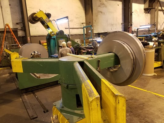 54" x 6.5" Stamco, Slitting Line, 25000 lb., .015" - .125" Gauge Range, 16" - 28" ID Cone Uncoiler, 56"/60" - Image 3