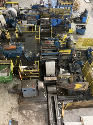 54" x 7" Loopco, Slitting Line, 60000 lb., .017" - .104" Gauge, 72" outside dimension, 16" - 32" ID Uncoiler - Image 3