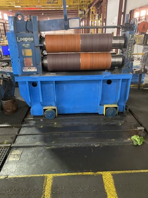 54" x 7" Loopco, Slitting Line, 60000 lb., .017" - .104" Gauge, 72" outside dimension, 16" - 32" ID Uncoiler - Image 5