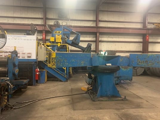 62" x 10" B & K, Slitting Line, 50000 lb., 72" outside dimension, 19" - 26" ID, 64" width Uncoiler, 72" width - Image 3