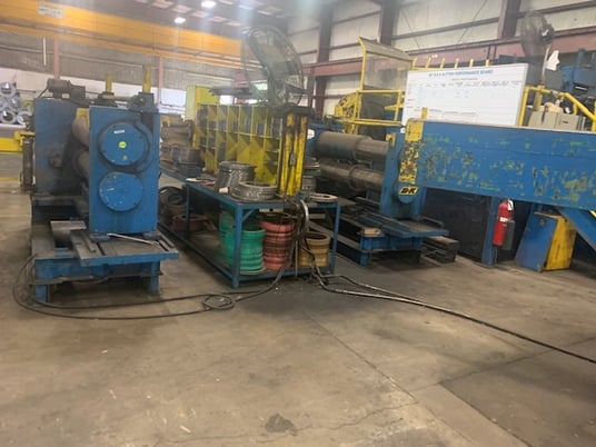 62" x 10" B & K, Slitting Line, 50000 lb., 72" outside dimension, 19" - 26" ID, 64" width Uncoiler, 72" width - Image 4