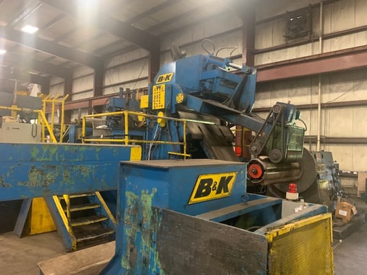 62" x 10" B & K, Slitting Line, 50000 lb., 72" outside dimension, 19" - 26" ID, 64" width Uncoiler, 72" width - Image 5