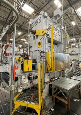 150 Ton, Minster #P2-150-48 PieceMaker, straight side double crank high speed mechanical press, 5" stroke - Image 2