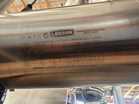 2 cu.ft. Patterson, 316 Stainless Steel twin shell V-blender with intensifier bar, serial #131950 - Image 7