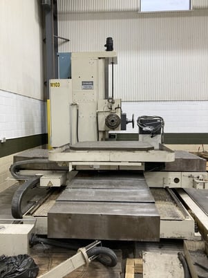 4.33" Toshiba #BTD-11B, 4-Axis table type horizontal boring mill, Tosnuc 3 Control, 78" cross, 59" Y-travel - Image 1