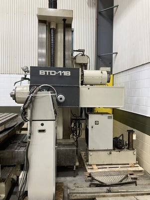 4.33" Toshiba #BTD-11B, 4-Axis table type horizontal boring mill, Tosnuc 3 Control, 78" cross, 59" Y-travel - Image 3