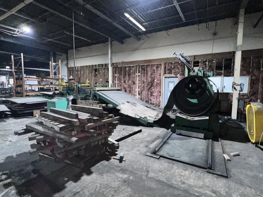 72" x 14 gauge Iowa / Egan, slear line, 72" outside dimension, 20000 lb., 5" diameter rolls, (7) roll - Image 2