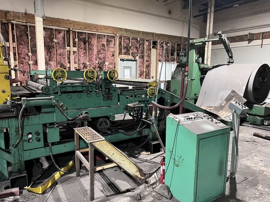 72" x 14 gauge Iowa / Egan, slear line, 72" outside dimension, 20000 lb., 5" diameter rolls, (7) roll - Image 6