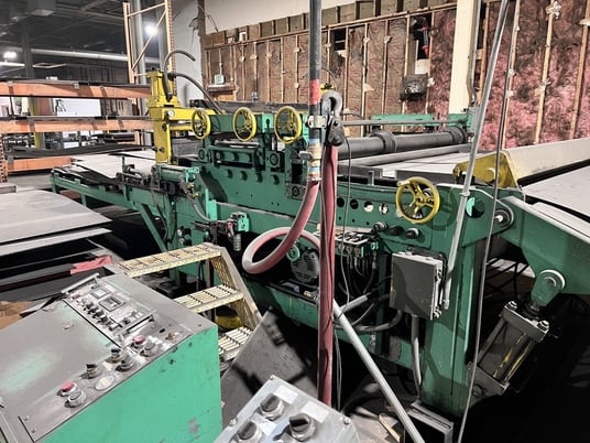 72" x 14 gauge Iowa / Egan, slear line, 72" outside dimension, 20000 lb., 5" diameter rolls, (7) roll - Image 8