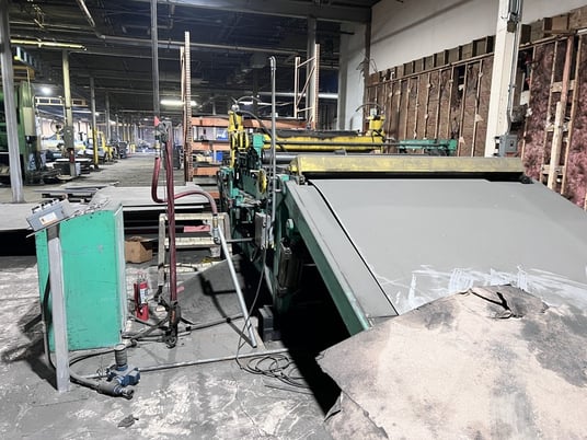 72" x 14 gauge Iowa / Egan, slear line, 72" outside dimension, 20000 lb., 5" diameter rolls, (7) roll - Image 9