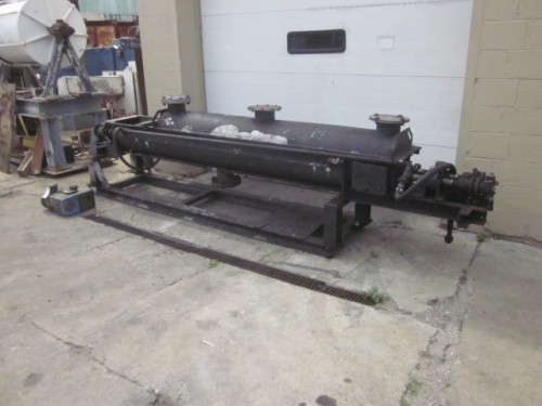 7" x 10' Metso #S0712-4, holoflite double screw dryer, jacketed flights, cored shafts, rotary unions - Image 1