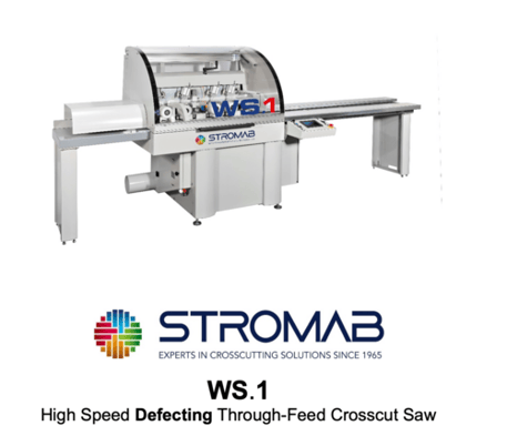 Stromab #WS1, Optimizing Cut Off Saw, Thru feed system, 2018 - Image 4