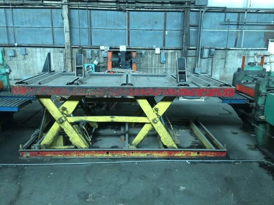 20000 lb. Ross, Hydraulic Scissor Lift Table, 72" x 144" table, - Image 1
