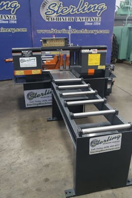 12.75" x 11" Hem #H100A, automatic horizontal band saw, 24" bar feed stroke, 60-300 FPM, front conveyor - Image 2