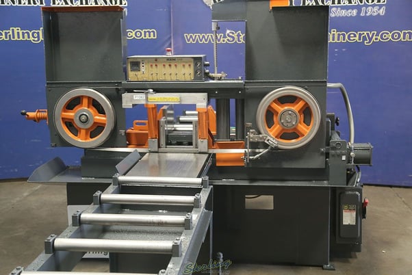 12.75" x 11" Hem #H100A, automatic horizontal band saw, 24" bar feed stroke, 60-300 FPM, front conveyor - Image 4
