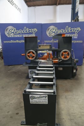 12.75" x 11" Hem #H100A, automatic horizontal band saw, 24" bar feed stroke, 60-300 FPM, front conveyor - Image 6