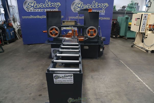 12.75" x 11" Hem #H100A, automatic horizontal band saw, 24" bar feed stroke, 60-300 FPM, front conveyor - Image 7