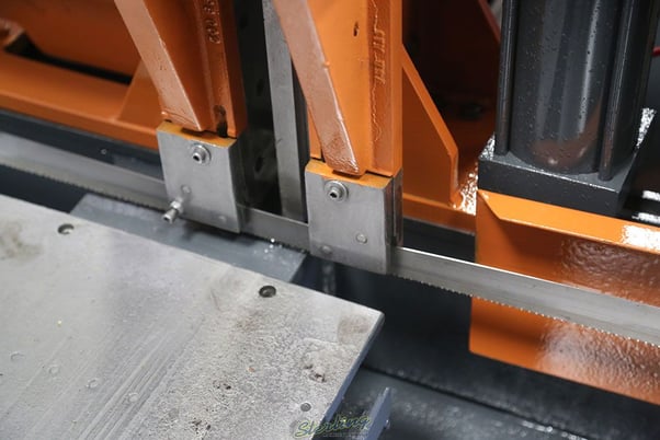 12.75" x 11" Hem #H100A, automatic horizontal band saw, 24" bar feed stroke, 60-300 FPM, front conveyor - Image 9