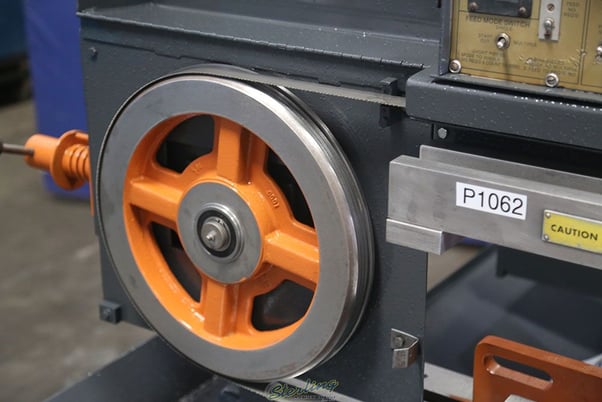 12.75" x 11" Hem #H100A, automatic horizontal band saw, 24" bar feed stroke, 60-300 FPM, front conveyor - Image 10