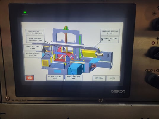 12.5" x 12.5" Indotech #Aviator-DC12NC, horizontal dual column programmable bandsaw, 1.25"blade, 4 HP, 2024 - Image 10