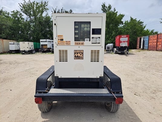 40 KW Multiquip #DCA45SSIU4F, trailer mounted, Tier 3, 120/240/208/277/480 Volts, 11116 hours, 2014, $25k - Image 2