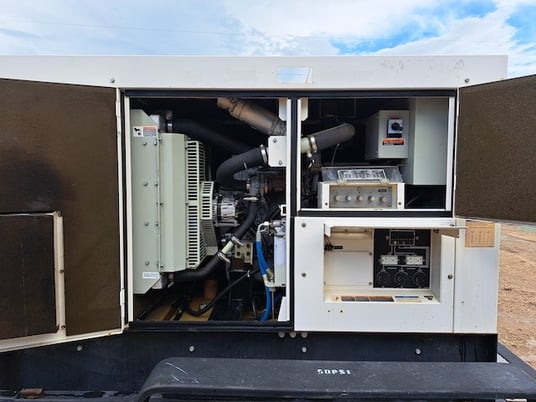 40 KW Multiquip #DCA45SSIU4F, trailer mounted, Tier 3, 120/240/208/277/480 Volts, 11116 hours, 2014, $25k - Image 6