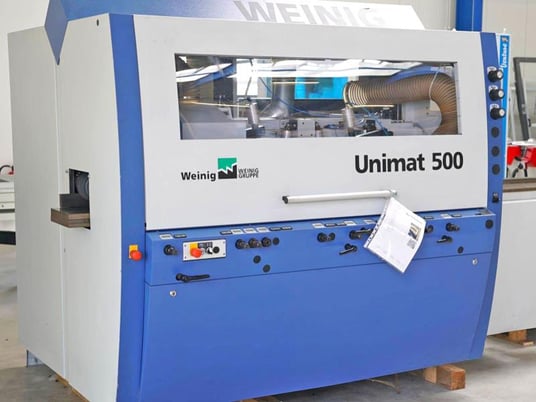 Weinig #Unimat-500, feed through moulder, 5-heads, 9-1/16" x 4-3/4" capacity, 1-9/16" spindle, variable - Image 1