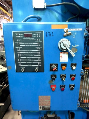45 Ton, Heim #45-10, mechanical press brake, 14" x126" flanged bed, 3" stroke, 12" Shut Height, air clutch - Image 8