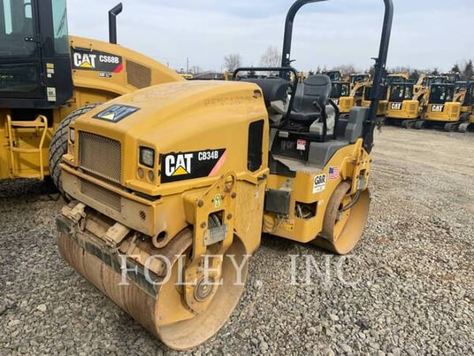 Caterpillar CB34B, Twin Drum Roller, 2806 hours, S/N: XB400145, 2016 - Image 1