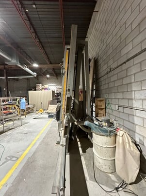 Hendrick #1306, vertical panel saw, 9' cut height capacity, 1988 - Image 3