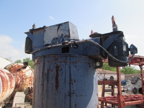25 HP Dual shaft disper mixer with 500 gallon tank, 55" dia., dish bottom tank - Image 2
